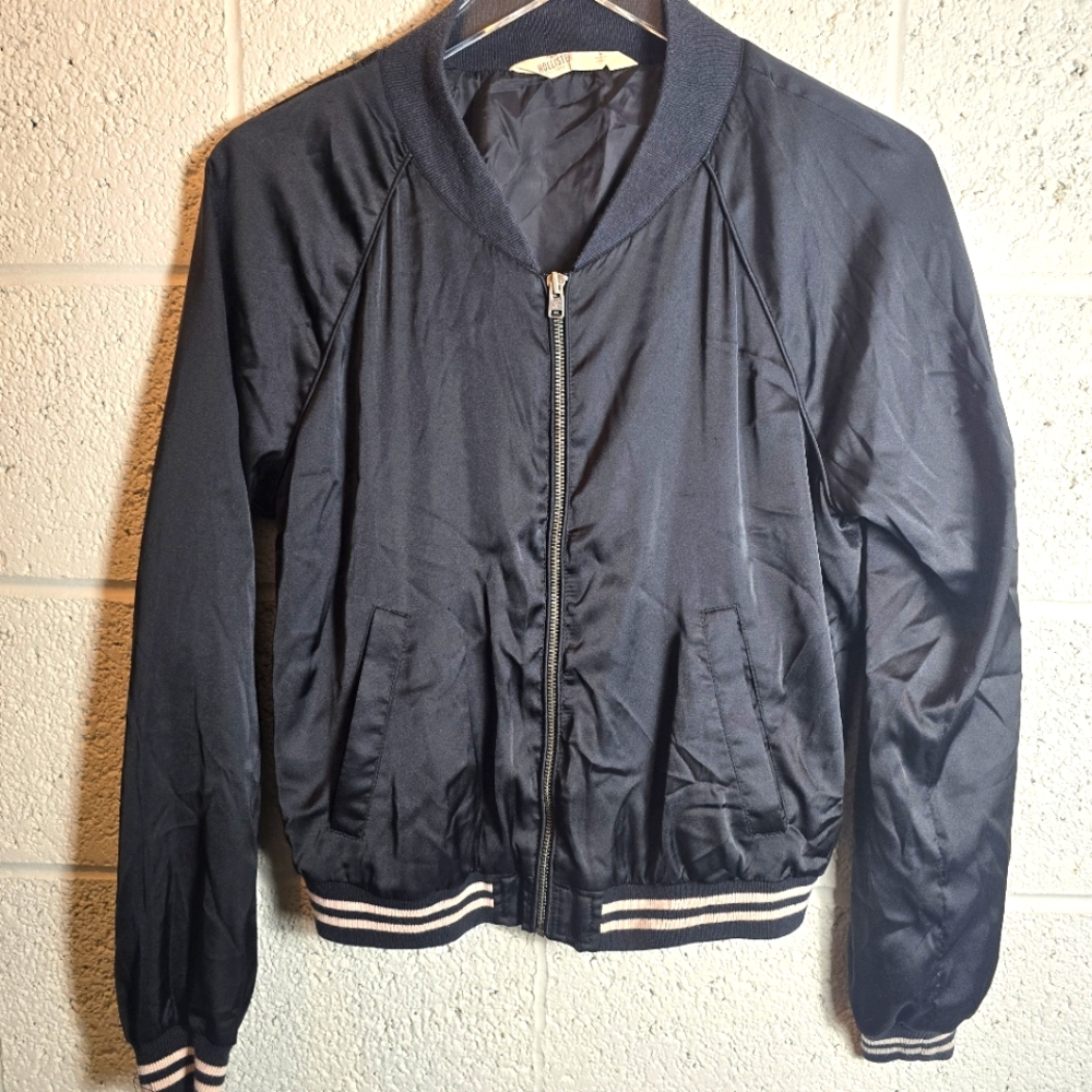 Hollister Vintage Y2k Varsity Lightweight bomber jacket womens size L